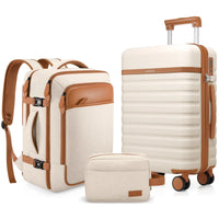 Beige 3pcs set 20inch