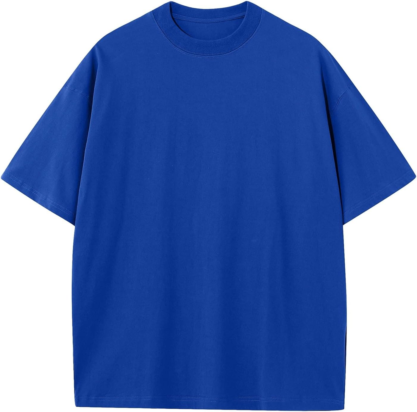 Mens Oversized T-Shirts Fashion Loose Fit Crewneck Tshirt Streetwear Heavyweight Short Sleeve Tee Shirt Gym Workout Tops