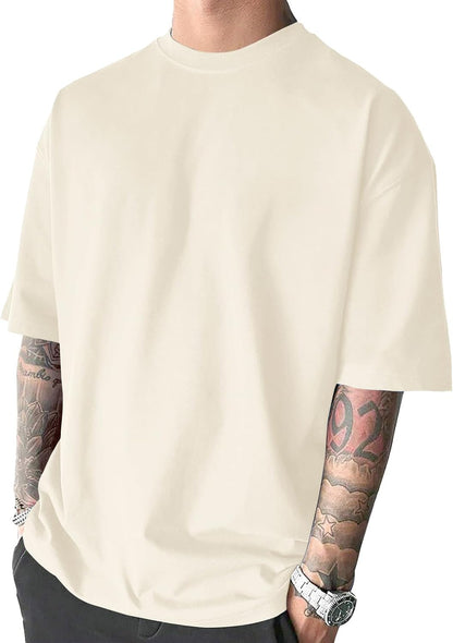 Men's Fashion Oversized Tshirts Workout Short Sleeve T-Shirt Dry Fit Lightweight Crewneck Tee Tops