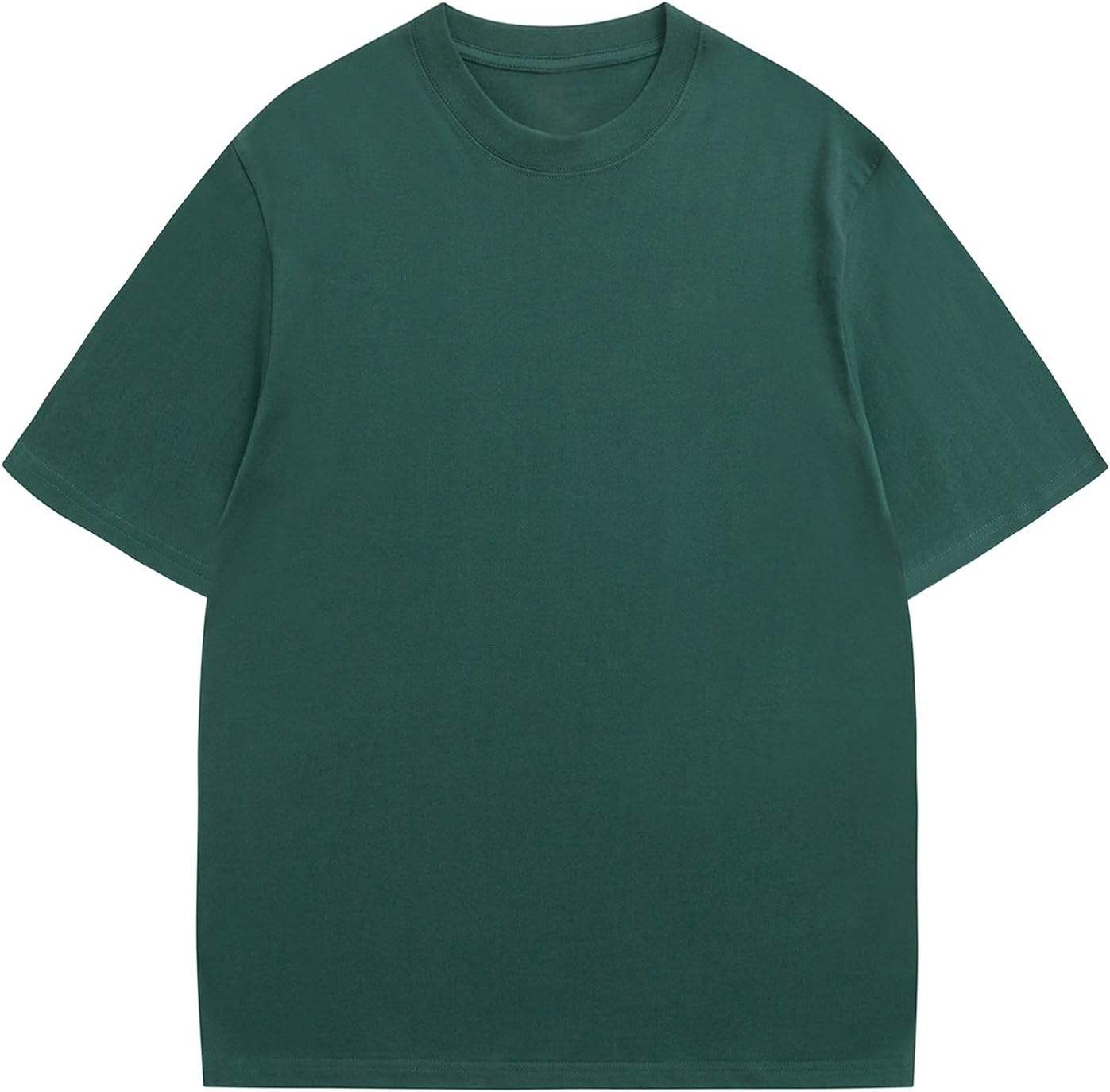 Mens Oversized T-Shirts Fashion Loose Fit Crewneck Tshirt Streetwear Heavyweight Short Sleeve Tee Shirt Gym Workout Tops