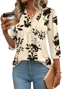 Apricot Black Floral