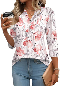 White Pink Floral