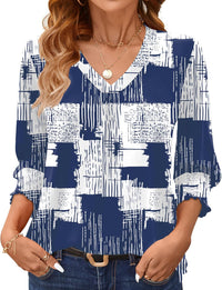 Blue White Checkered
