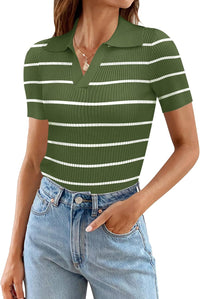 Green White Stripes