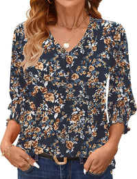 Navy Blue Floral
